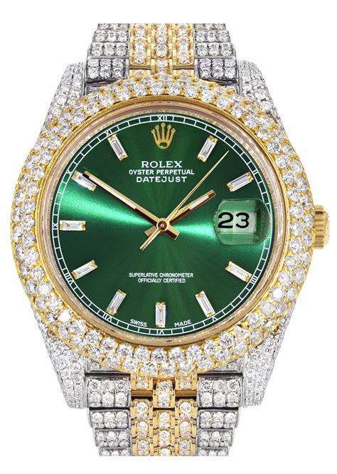 iced out rolex replicas for men|iced out rolex datejust.